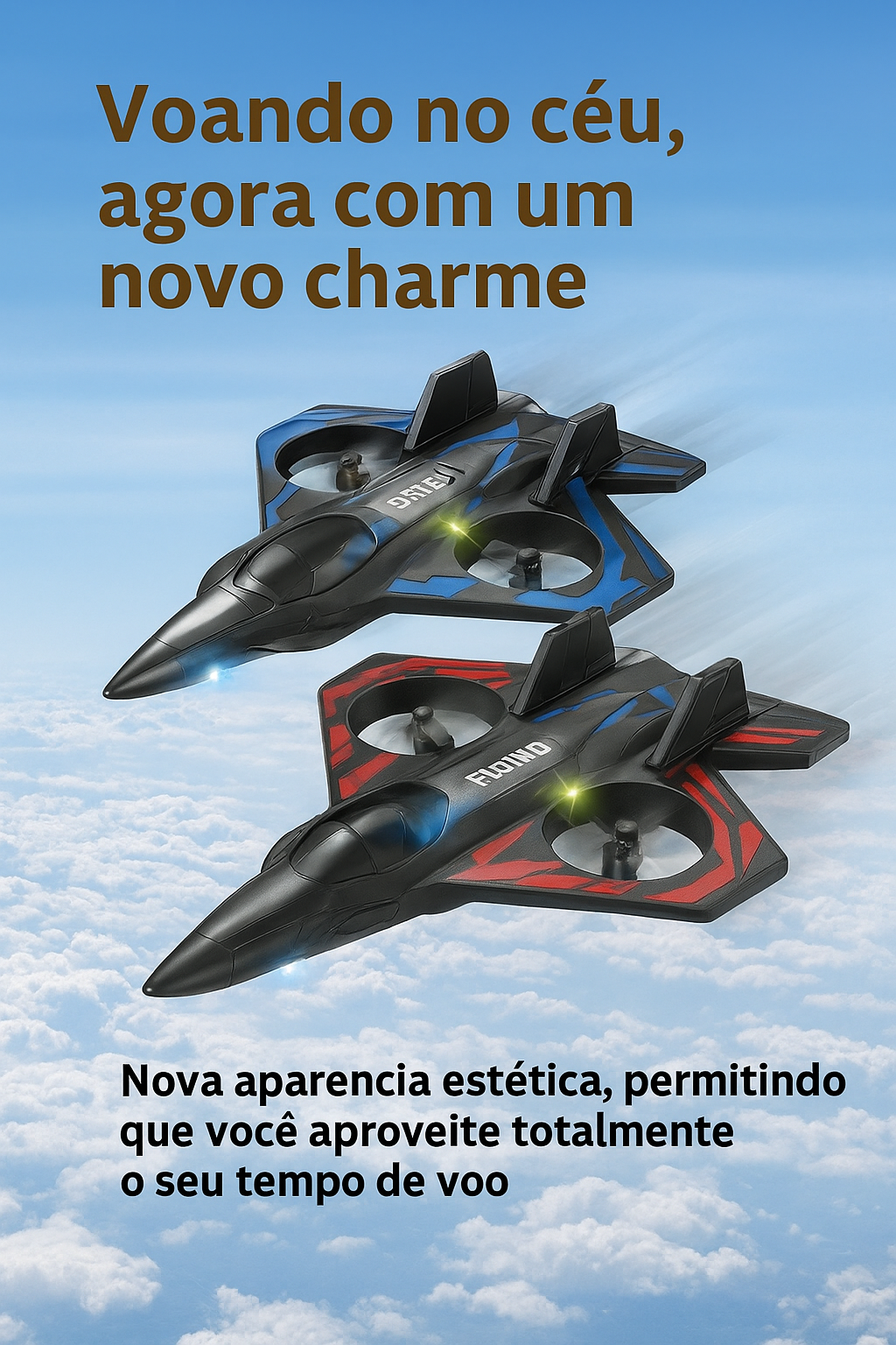 SkyJet Pro RC – Aeronave Elétrica Anti-Impacto CZ01/CZ63