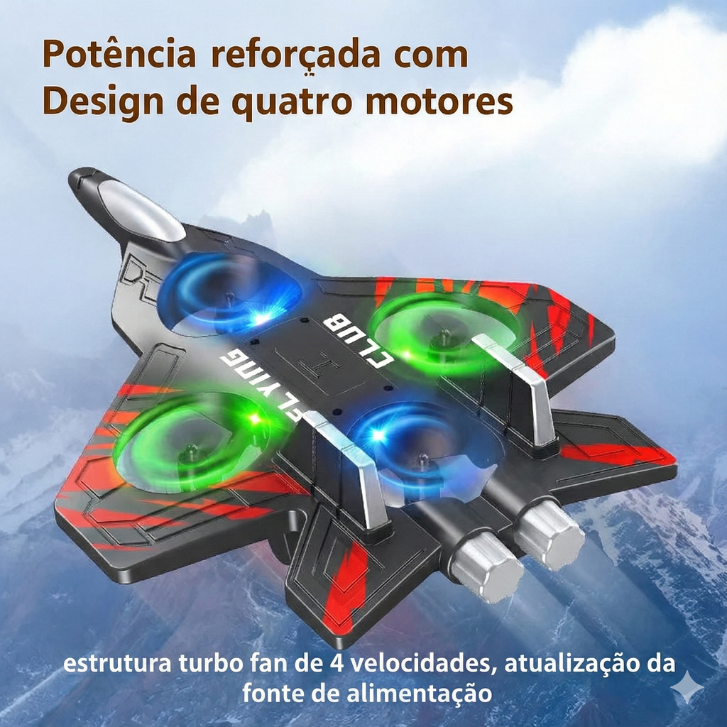 SkyJet Pro RC – Aeronave Elétrica Anti-Impacto CZ01/CZ63