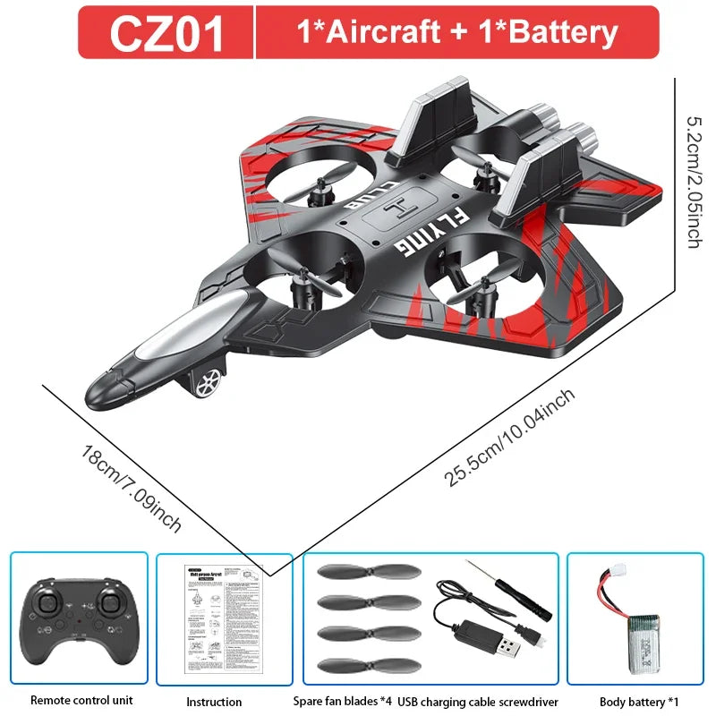 SkyJet Pro RC – Aeronave Elétrica Anti-Impacto CZ01/CZ63