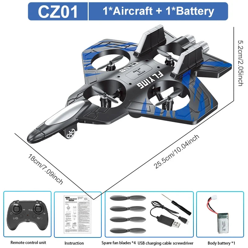 SkyJet Pro RC – Aeronave Elétrica Anti-Impacto CZ01/CZ63