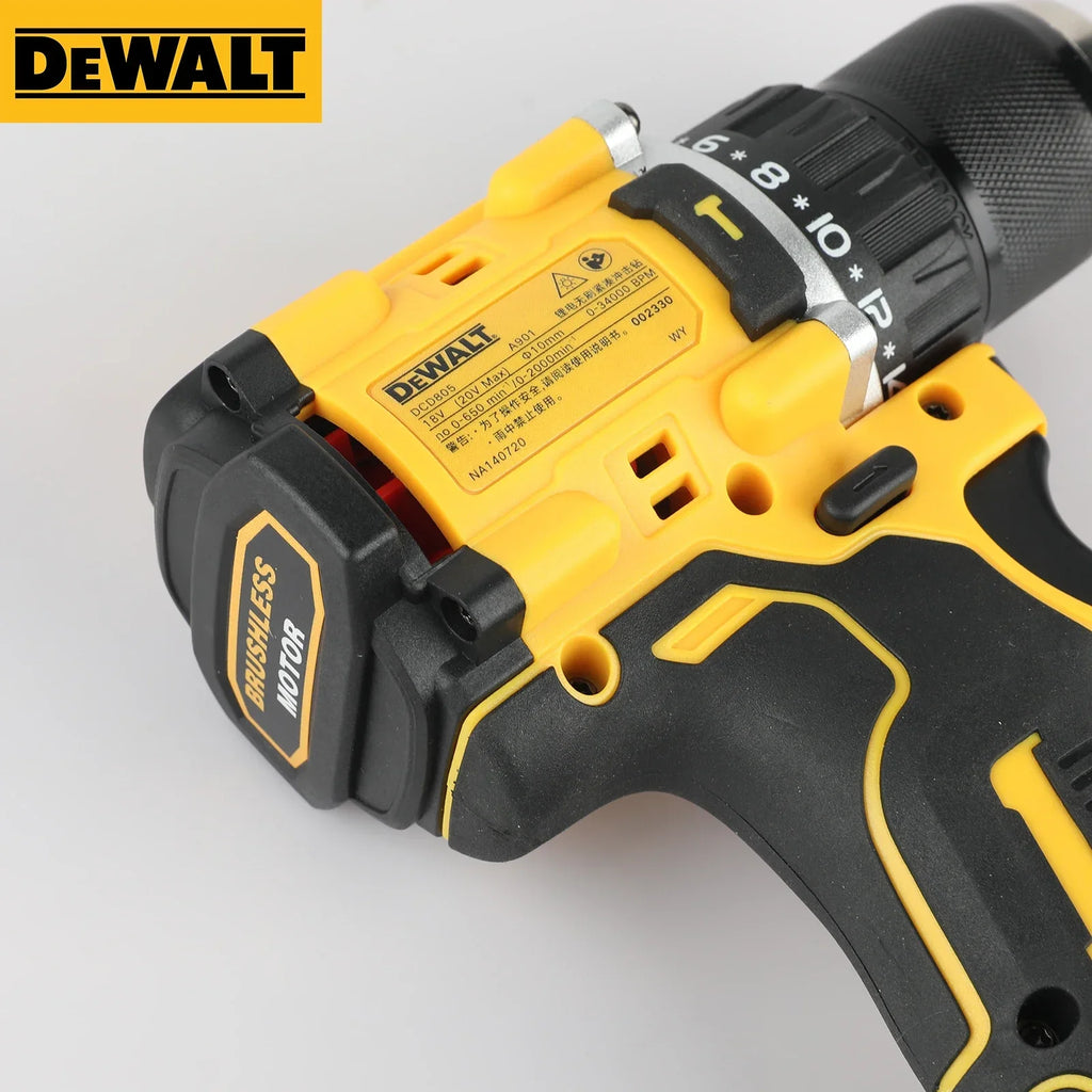 Furadeira de Impacto Sem Fio DEWALT DCD805 20V MAX Brushless – Parafusadeira Elétrica Multifuncional